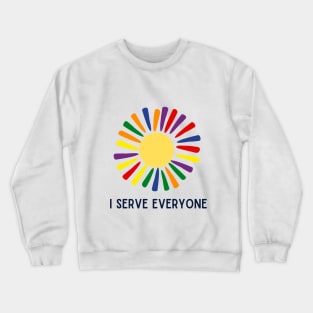 sun with rays in Pride colors - serves everyone Crewneck Sweatshirt